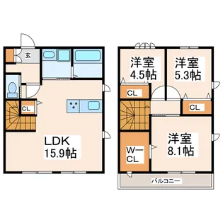 (セキスイ)Aileの間取り