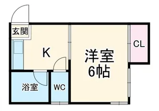 清和ハイム【1階】の間取り
