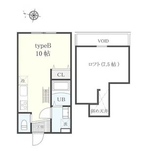 アーリーガーデン横濱山手II【2階】の間取り