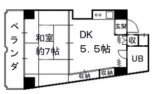 山形セントラルコーポ【4階】の間取り