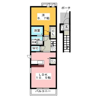 ベルソレイユ【2階】の間取り