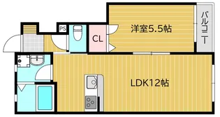 Calm福田【1階】の間取り