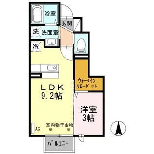 クレディ【1階】の間取り