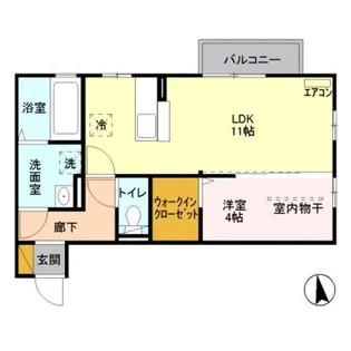 ベルデュール【2階】の間取り