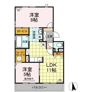 KIMIKO C棟【1階】の間取り