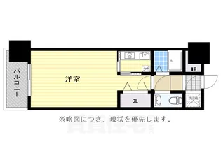 エステートモア天神STUDIO【3階】の間取り