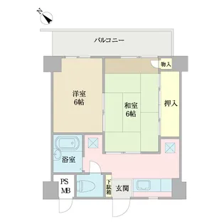 ヴィラ中浦和A棟【2階】の間取り