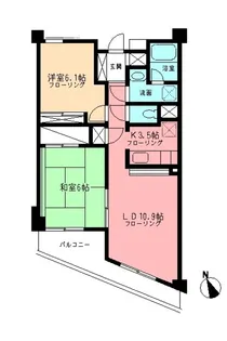 クレールノースヒルズ【1階】の間取り