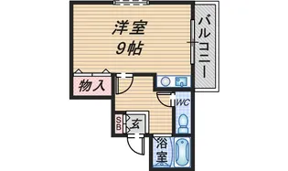 サンパレス21豊中V【3階】の間取り