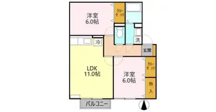 アムール西郷【2階】の間取り