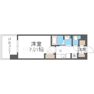 Luxe大阪城南【6階】の間取り