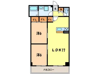 メゾンプルミエ-ル【3階】の間取り