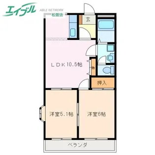 クレストール【2階】の間取り