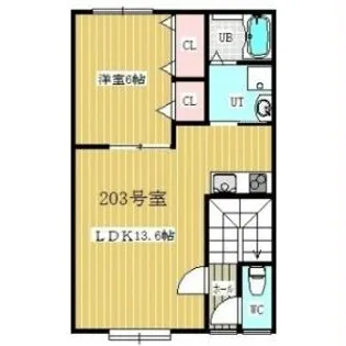 リレグジーVII【2階】の間取り