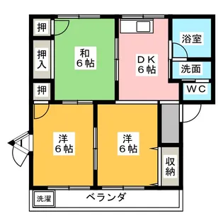 コーポアラオ【1階】の間取り