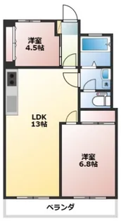 パークヒルズ奥田【3階】の間取り