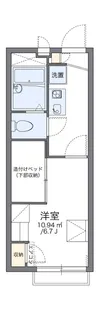 レオパレスウエストI【2階】の間取り