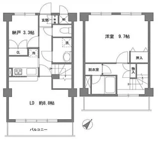 クレール川原の間取り