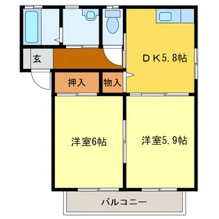 アヴァンツァーレ【2階】の間取り