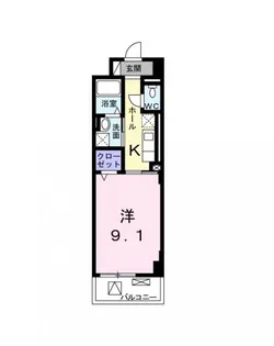 シエロ フィオーレ【5階】の間取り