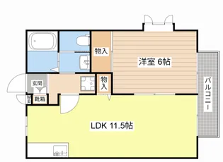 レインバレービレッジB棟【2階】の間取り