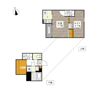 ADC黄金マーレ【1階】の間取り