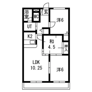 エスポワールI【3階】の間取り
