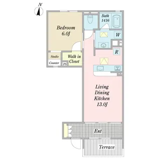 コルティーレ【1階】の間取り