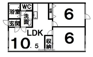 グリーンハイツ佐藤【1階】の間取り