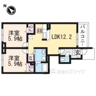 アッソラート1【1階】の間取り