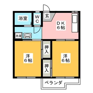 コーポしうん【1階】の間取り