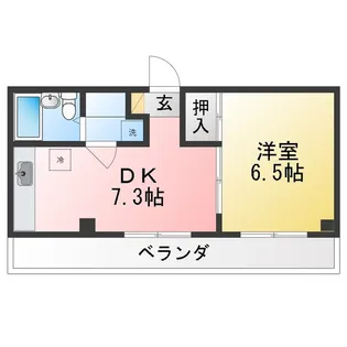 春日サンラークシノダ【1階】の間取り