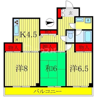 セジュール壱番館【5階】の間取り