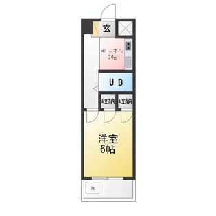 フォートレス星ヶ丘【2階】の間取り