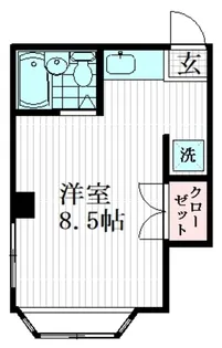 プロスペール巣鴨【2階】の間取り