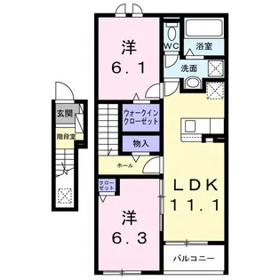 シーライトフジ【2階】の間取り