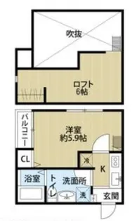 エスパーセ K(エスパーセケー)【1階】の間取り