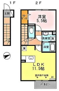 カピリナガーデン【2階】の間取り