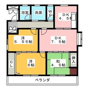 パークルミナス【3階】の間取り