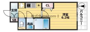 プレサンス上町台夕陽丘【1階】の間取り
