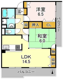 レジオンジュネッセ【5階】の間取り