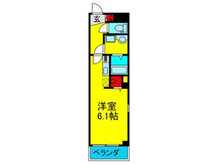 LIVE SQUARE 豊秀【7階】の間取り