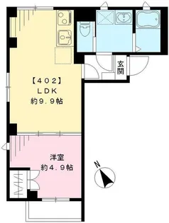 シャトウ杏【4階】の間取り