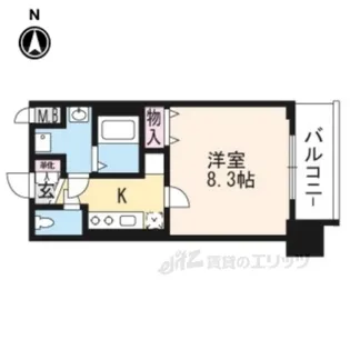 プレサンス京都洛南【5階】の間取り