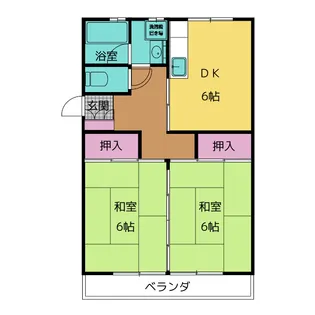 サンハイツシバ【2階】の間取り