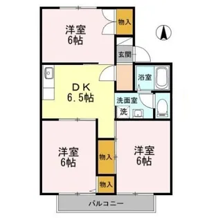サンハイム B【2階】の間取り