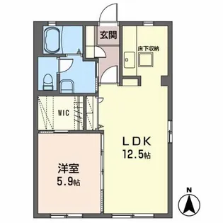 ルミエールメゾン【1階】の間取り
