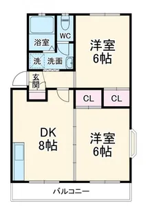 コーポ永田【2階】の間取り