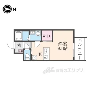 ウェルスクエア壬生高辻通【4階】の間取り