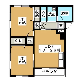 ソレイユ【3階】の間取り